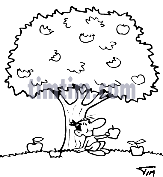 544x590 Tree Drawings For Kids Hairstyle - Tree Sketch For Kids