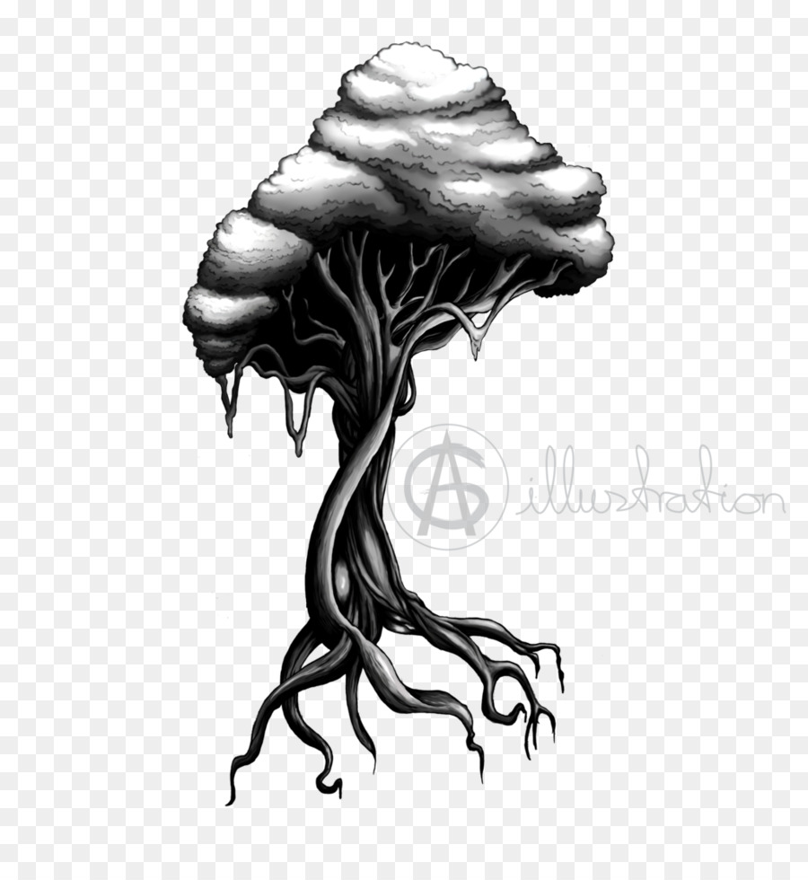 900x980 Art Tattoo Tree Sketch - Tree Sketch Tattoo