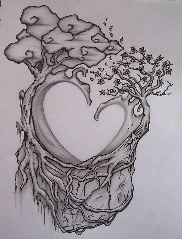 600x785 Sketched Trees Tree Of Life Sketches, Tattoo And - Tree Sketch Tattoo