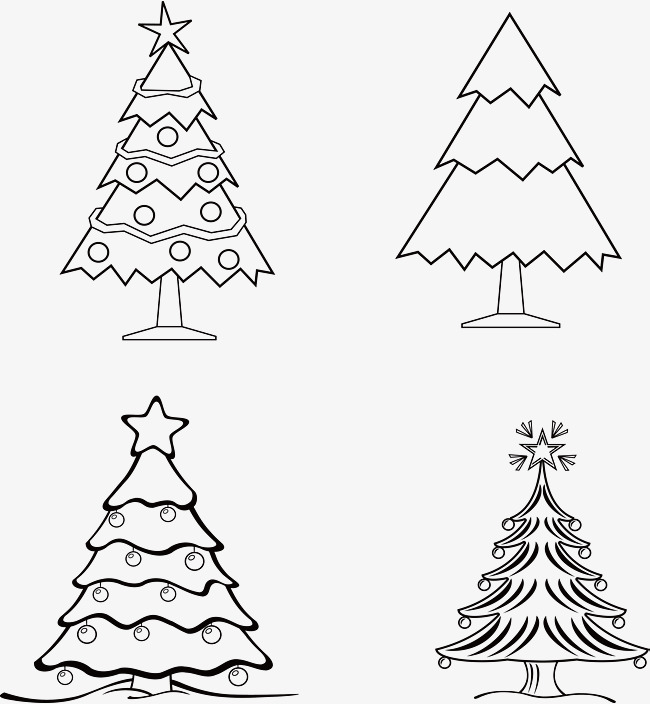 650x704 A Fine Christmas Tree Sketch, Christmas Tree Sketch, Sketch Design - Tree Sketch Vector