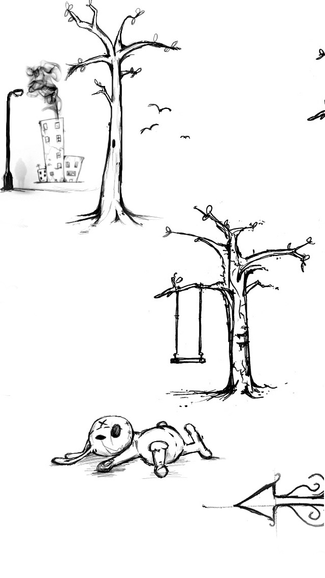 640x1136 Sketch Iphone Se Wallpaper Download Iphone Wallpapers, Ipad - Tree Sketch Wallpaper