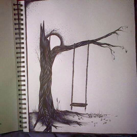 Tree Swing Sketch At Paintingvalley Com Explore Collection