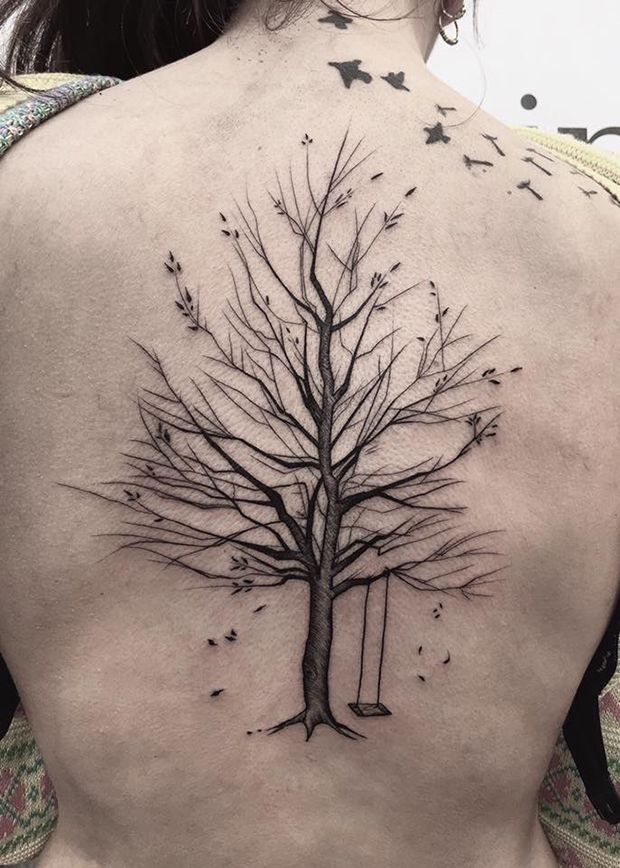 620x868 A Beleza E A Do Sketches De Frank Carrilho - Tree Tattoo Sketch