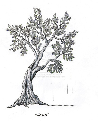 404x495 53 Amazing Olive Tree Tattoo Ideas About Tree - Tree Tattoo Sketch
