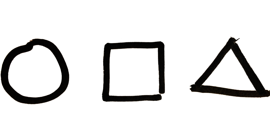 926x464 Master Ui Wireframes With Three Simple Shapes - Triangle Sketch