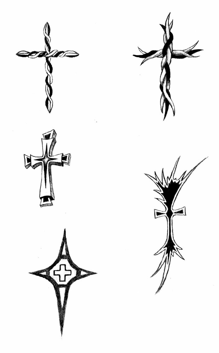704x1134 New Tribal Cross Tattoos Pack - Tribal Cross Sketch