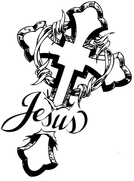 449x607 50 Cross Tattoos Tattoo Designs Of Holy Christian, Celtic And - Tribal Cross Sketch
