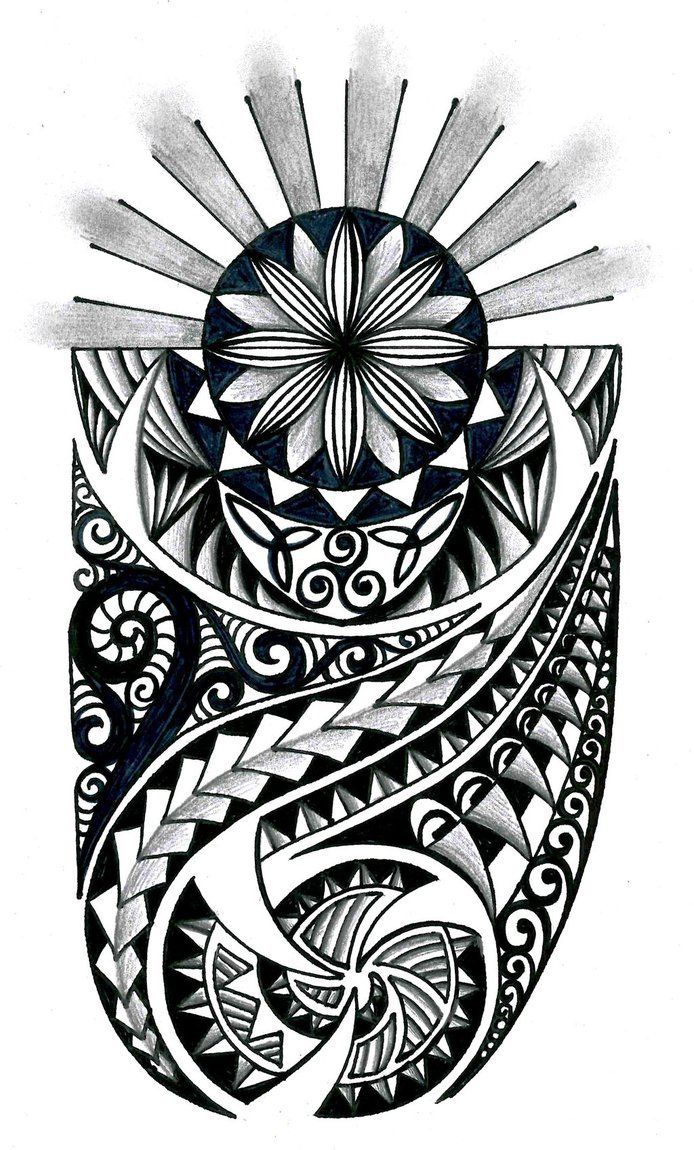 694x1150 Tongan Tribal Drawings Polynesian Tribal Design With Celtic - Tribal Sketches
