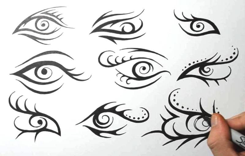 800x512 Tribal Eye Tattoo Design Sketches By Jsharts - Tribal Sketches