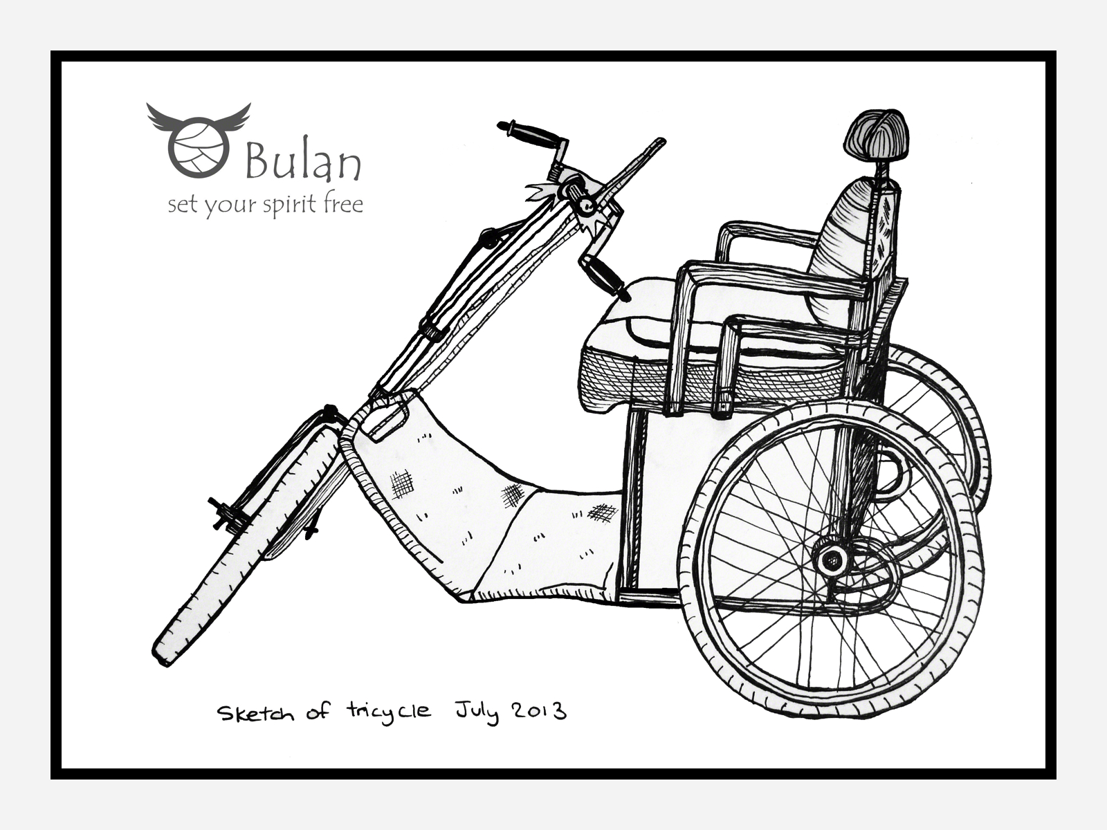 1600x1200 Sketch Of The Day No 85 Vintage Tricycle - Tricycle Sketch