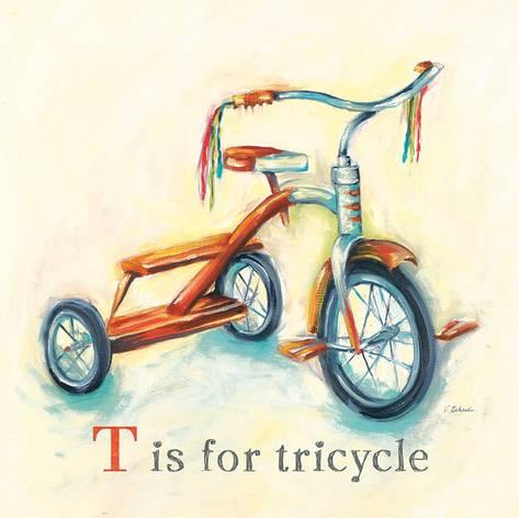 473x472 T Is For Tricycle Prints By Catherine Richards - Tricycle Sketch