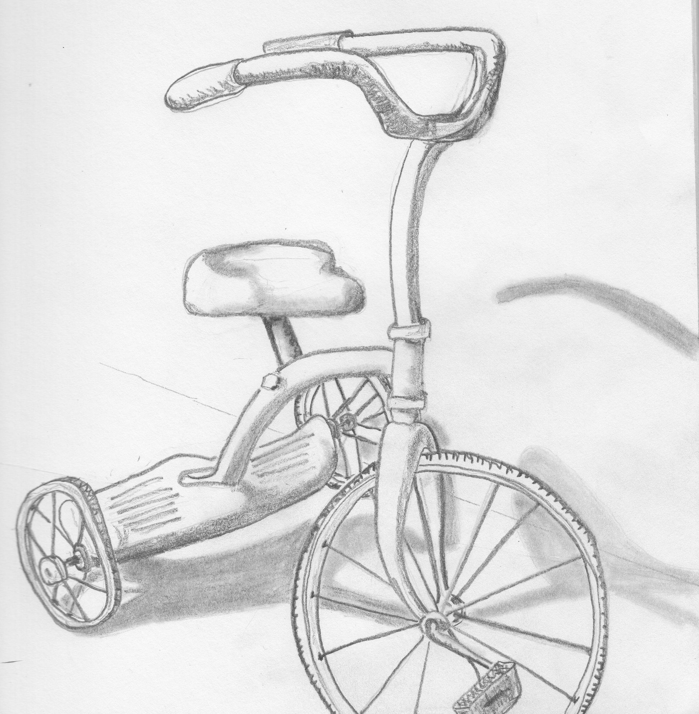 2408x2457 Tricycle Groovydoovyartstudio - Tricycle Sketch