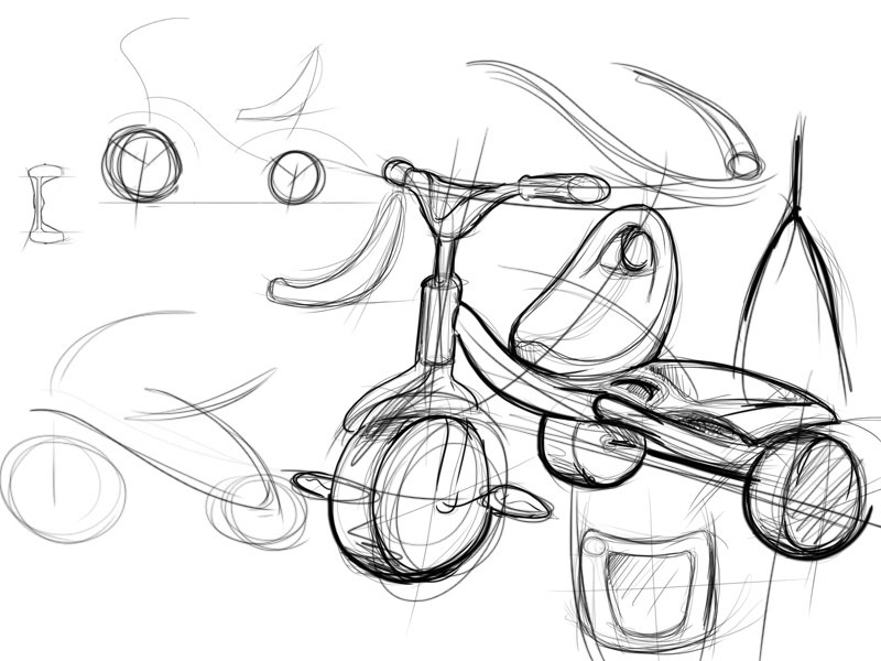 800x600 Tricycle - Tricycle Sketch