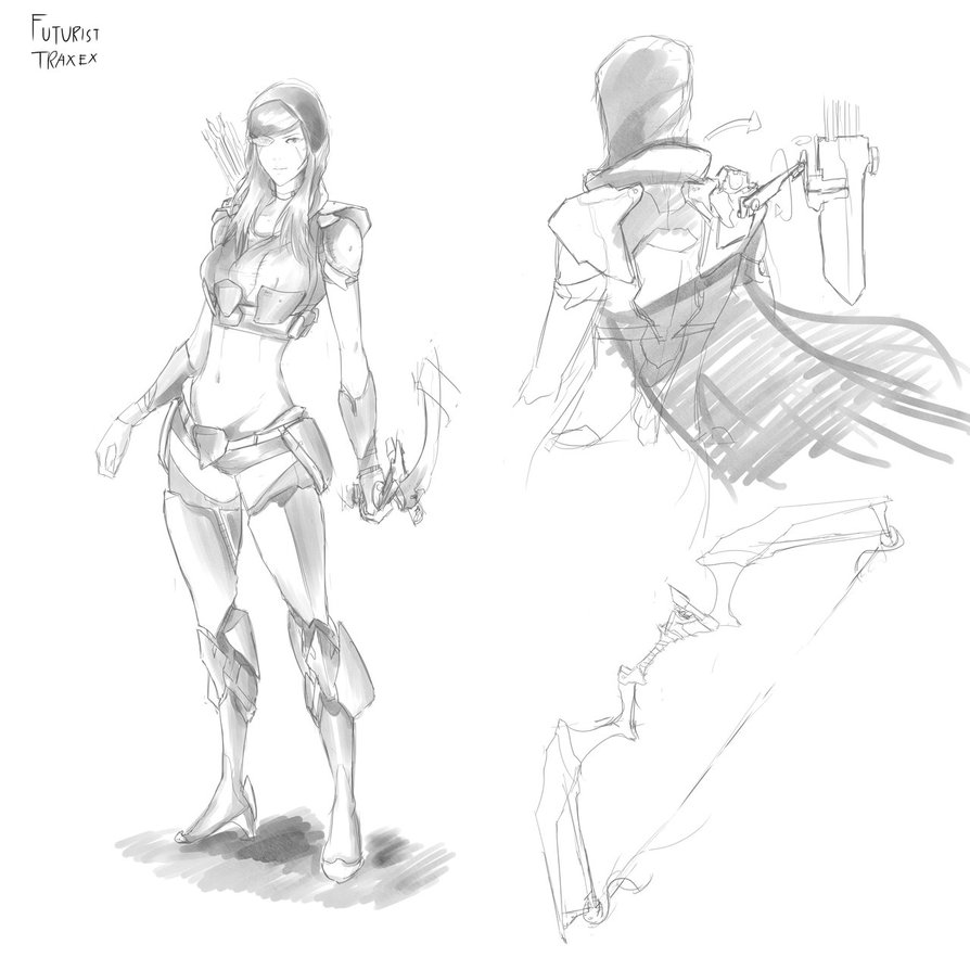 894x894 Futurist Traxex Sketch By Ex Trident - Trident Sketch