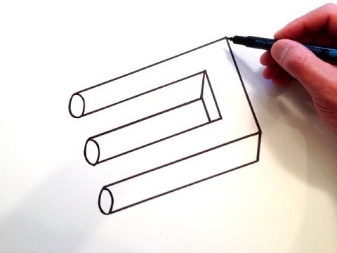 480x360 How To Draw The Impossible Trident - Trident Sketch