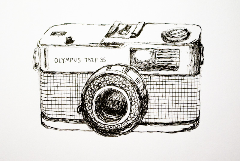 800x536 Olympus Trip 35 Sketch Wallace Koopmans Artlog - Trip Sketch