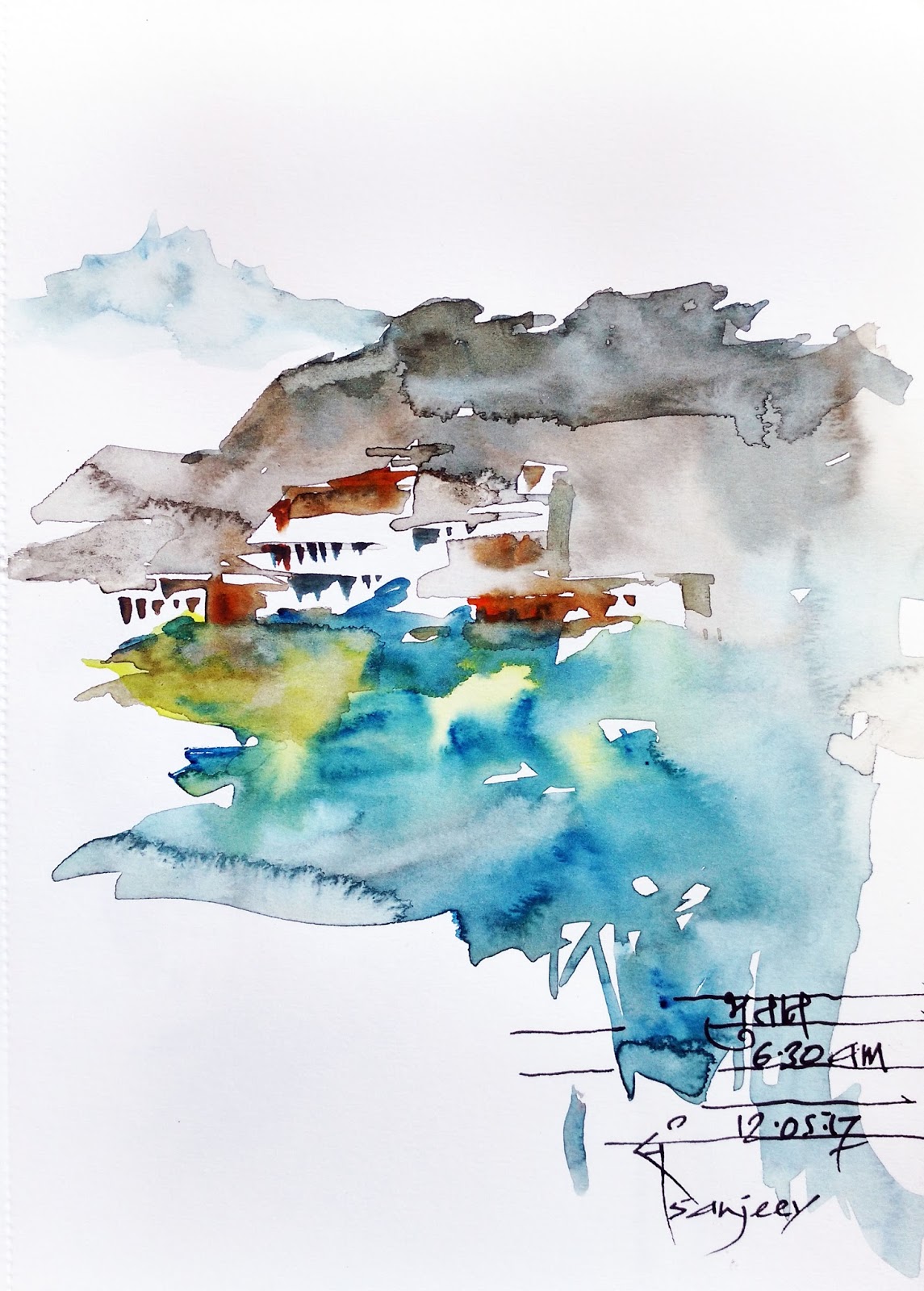 1145x1600 Sketching Trip To Bhutan Urban Sketchers - Trip Sketch