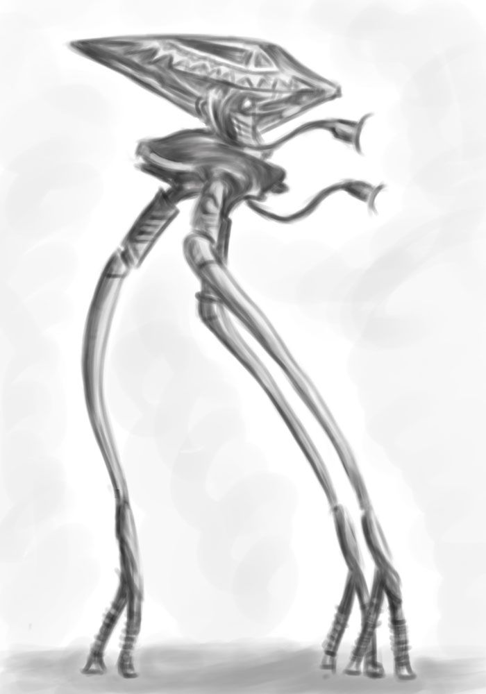 700x1000 War Of The Worlds Tripod By Kathyrose War Of The - Tripod Sketch