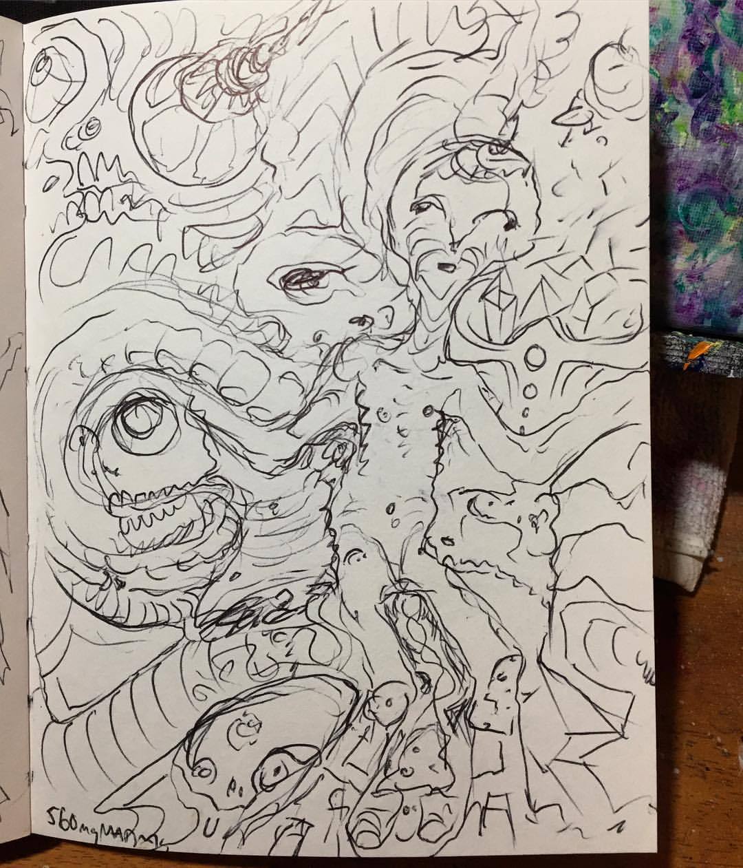 1080x1261 Mifsudvisions - Trippy Sketch Drawings