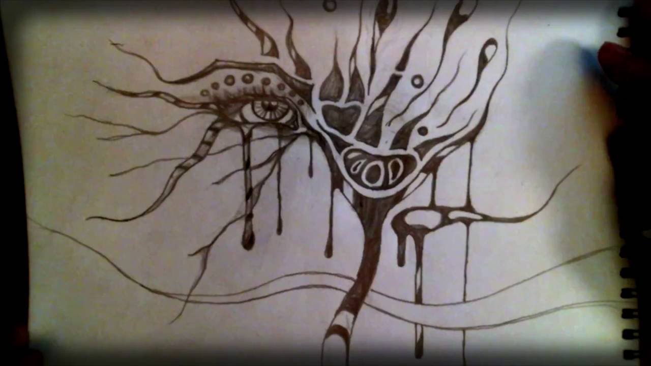 1280x720 Imagine (Trippy Psychedelic Art Sketch - Trippy Sketches