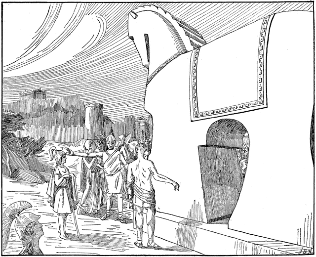 640x520 Trojan Horse Clipart Etc - Trojan Horse Sketch