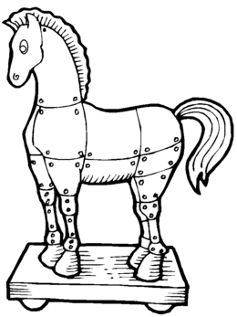 260x347 Trojan Clipart - Trojan Horse Sketch