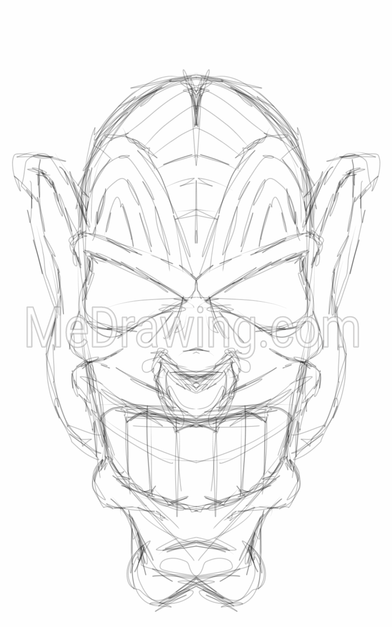 800x1280 Troll Head Pencil Sketch - Troll Sketch