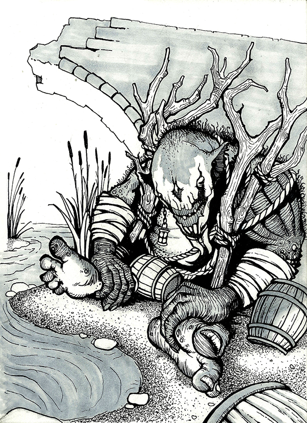 600x826 Troll Sketch (Witcher 2) On Wacom Gallery - Troll Sketch