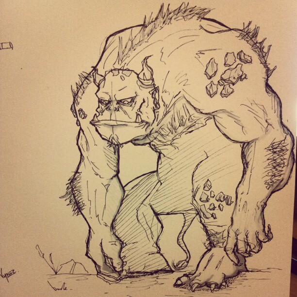 612x612 Troll Sketch By Bryonic - Troll Sketch