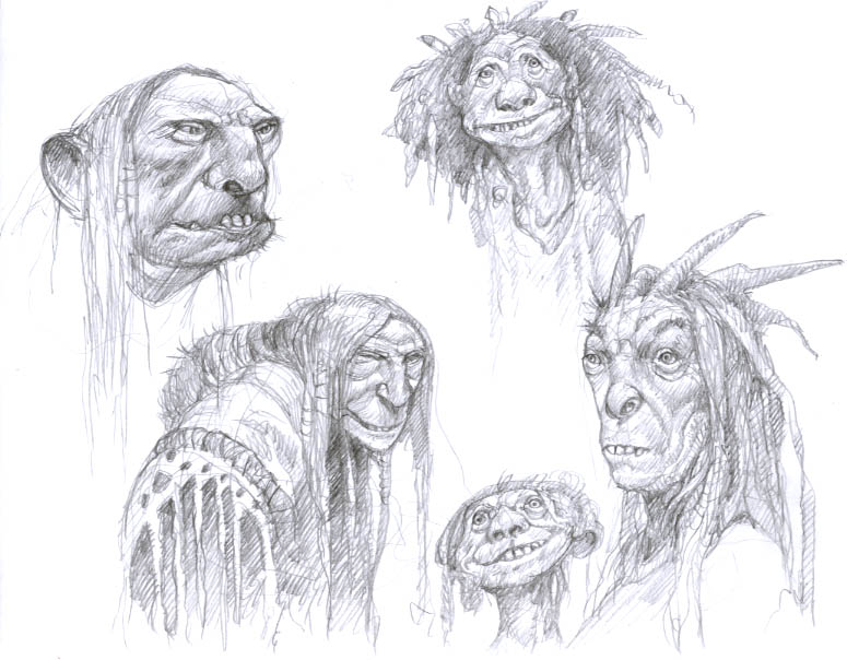 775x604 Drawing By Bridge Troll - Troll Sketch