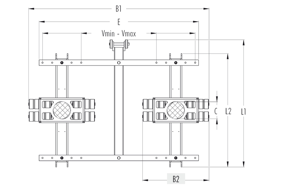 900x600 Tandem Trolleys Series K And G - Trolley Sketch