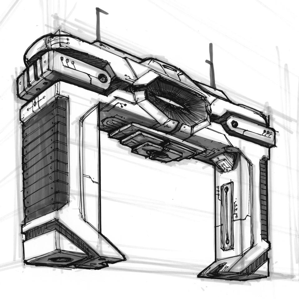 957x958 The Tron 2 Recognizer My Way - Tron Sketch