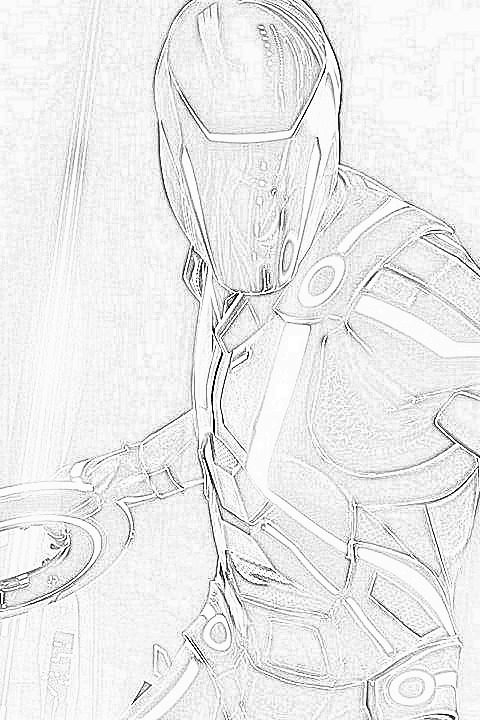 480x720 Tron Legacy Sketch By Mindfreak01 - Tron Sketch
