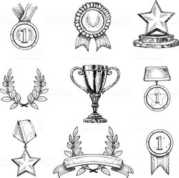 260x259 Download Trophy Sketch Clipart Drawing Clip Art - Trophy Sketch