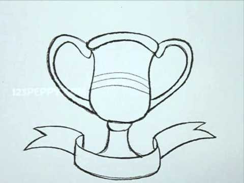 480x360 How To Draw A Trophy - Trophy Sketch