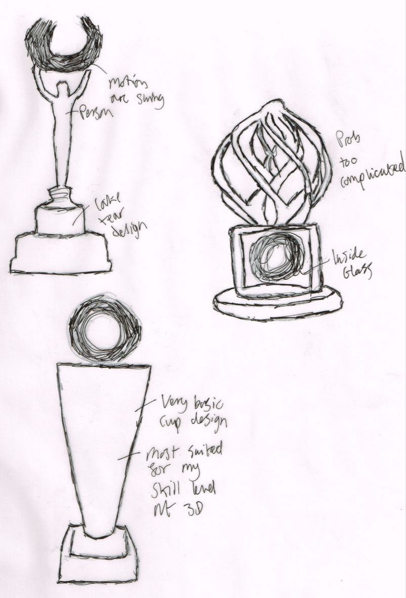 802x1182 Trophy Design Sketches Daniel Allcoat - Trophy Sketch