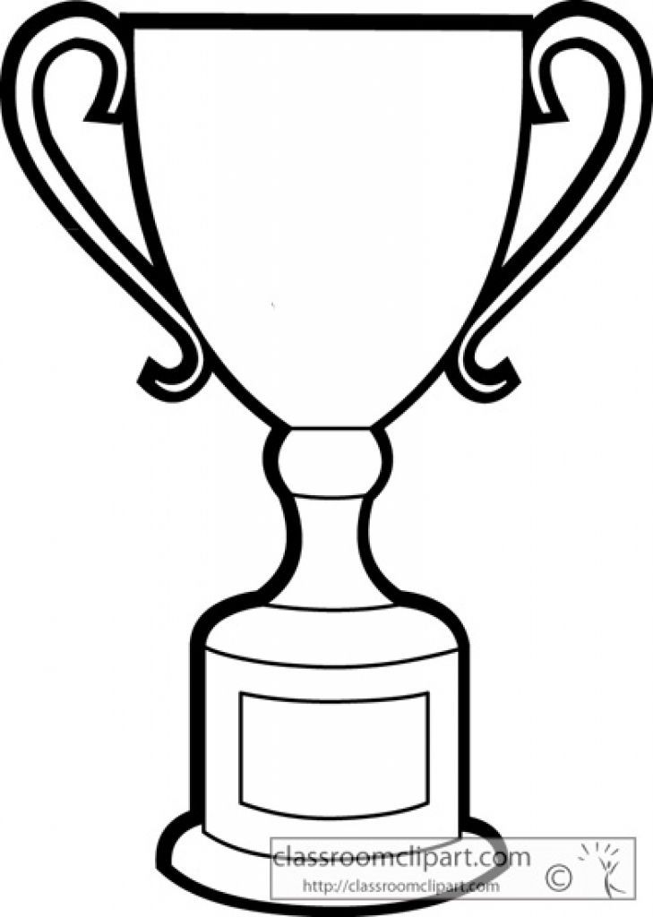 729x1024 Trophy Clipart Sketch - Trophy Sketch