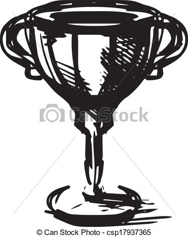 374x470 Trophy Clipart Sketch - Trophy Sketch