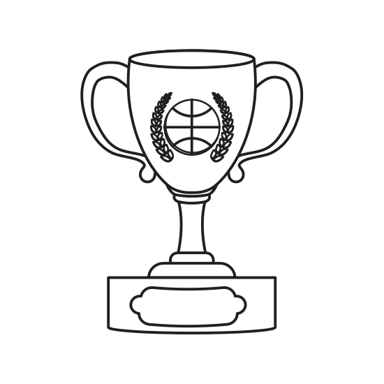 550x550 Collection Of Free Trophy Drawing Basic. Download On Ubisafe - Trophy Sketch