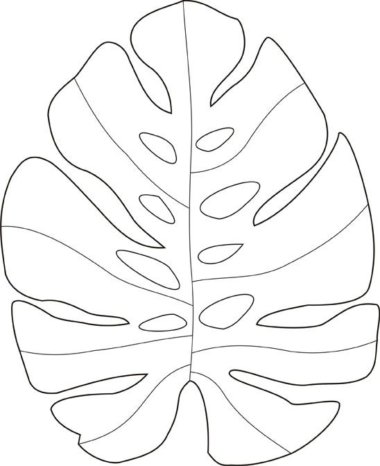 548x672 Image Result For Cuencos En Papel Mache Utilisima Nado - Tropical Leaf Sketch
