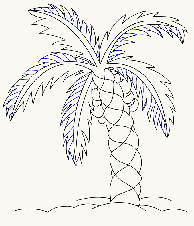 Tropical Leaf Sketch at PaintingValley.com | Explore collection of