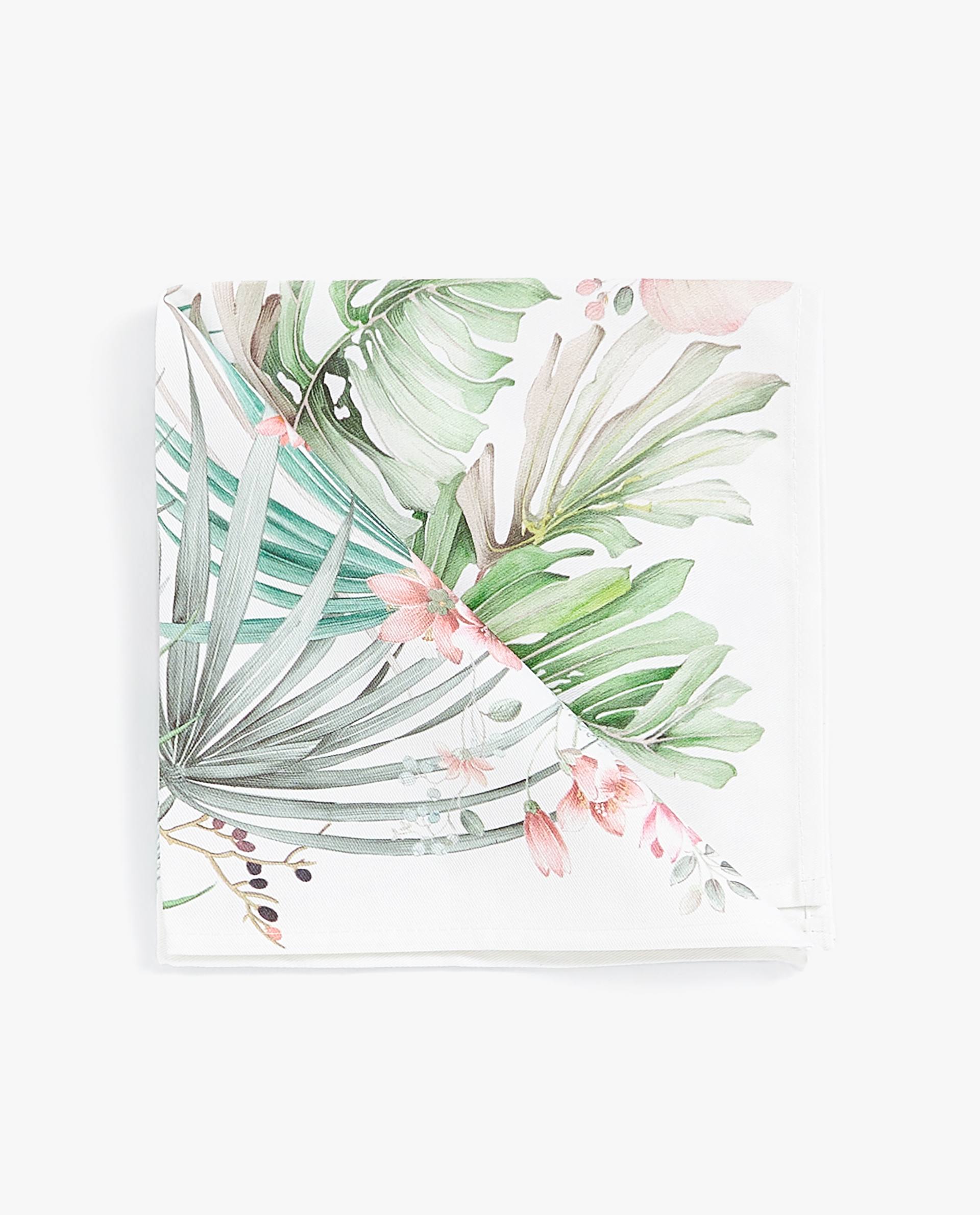 1920x2379 Tropical Leaf Napkin (Pack Of 4) - Tropical Leaves Sketch