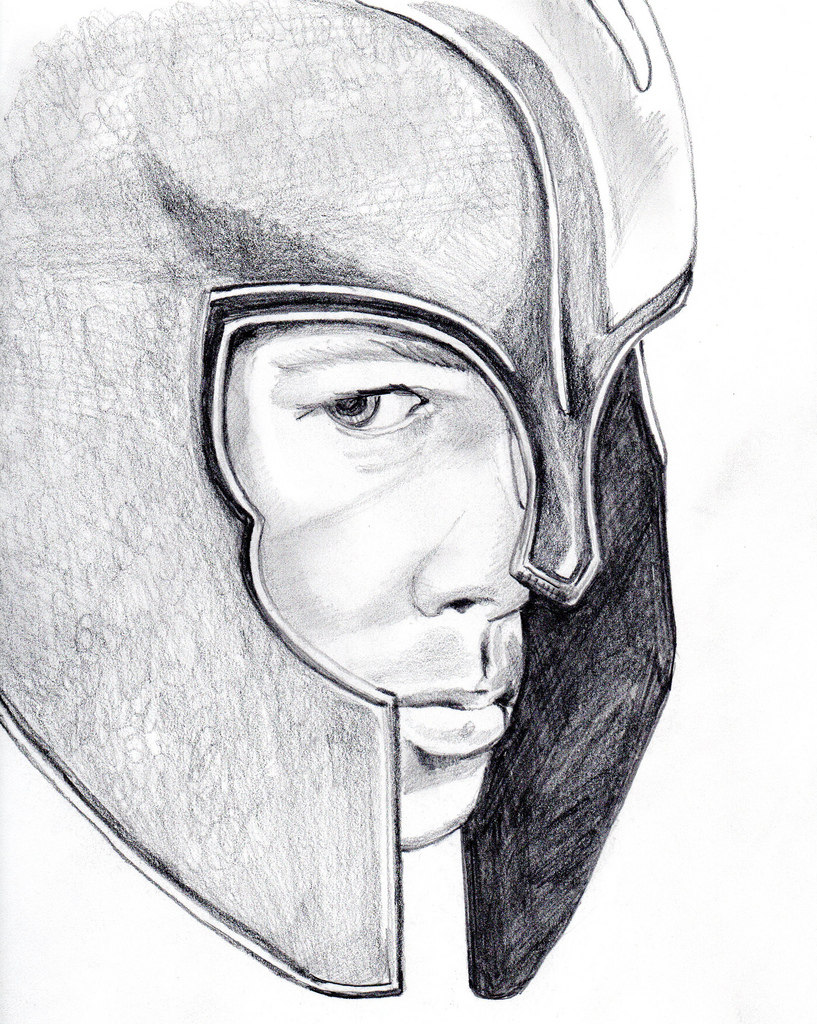 817x1024 Troy, 8.5x11 Pencil Drawing Jan Arduini - Troy Sketch