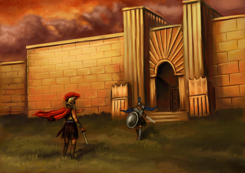 808x570 Troy Sketch 1 By Taekwondonj - Troy Sketch