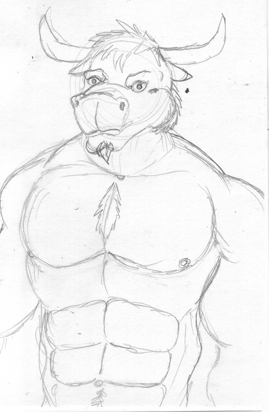 1135x1739 Troy Torso Sketch Weasyl - Troy Sketch