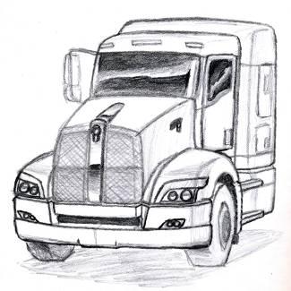 325x325 Truck Sketches By Jafet Marquez - Truck Sketch