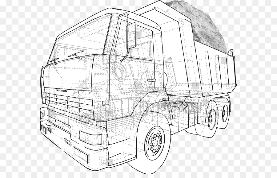 900x580 Car 3d Computer Graphics Truck Sketch - Truck Sketch Drawing