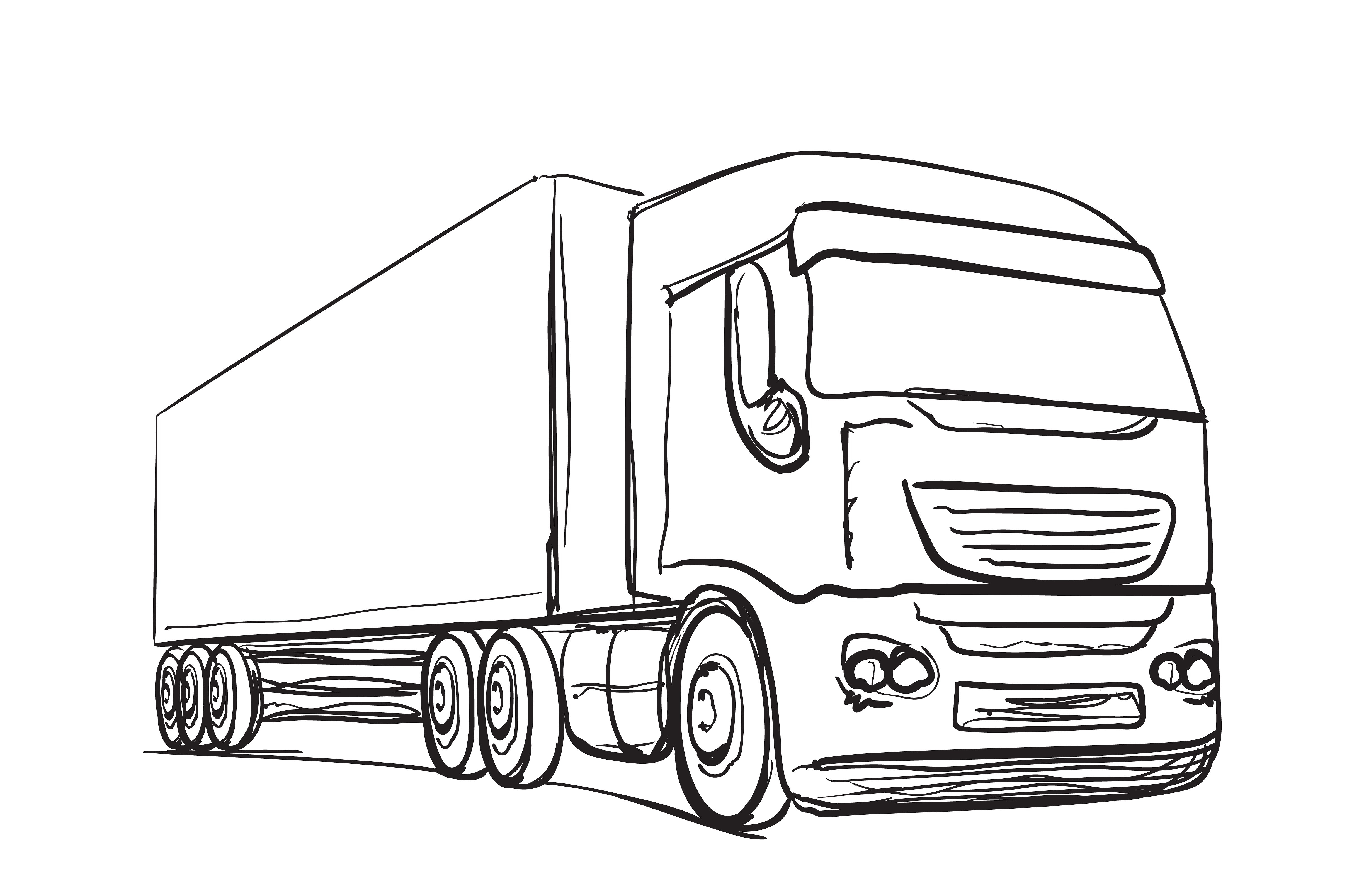 Truck Sketch Drawing at Explore collection of