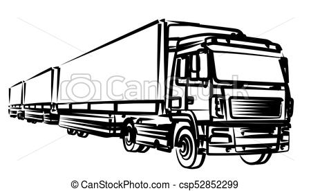 450x276 Sketch Of The Long Truck. Sketch Of The Big Long Truck. - Truck Sketch Images