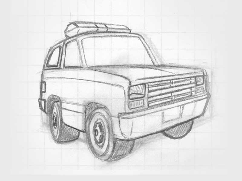 800x600 Stranger Things - Truck Sketch Images